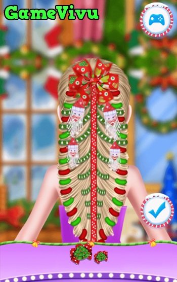 game Làm tóc đón giáng sinh hình ảnh 2 game Lam toc don giang sinh hinh anh 2