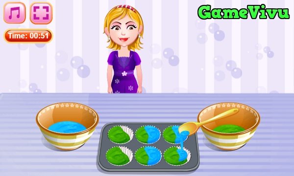 game Làm bánh cupcake bông hoa hình ảnh 1 game Làm bánh cupcake bông hoa hình ảnh 1