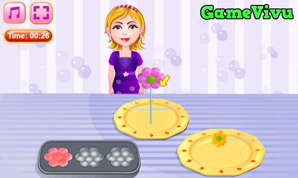 game Làm bánh cupcake bông hoa hình ảnh 2 game Làm bánh cupcake bông hoa hình ảnh 2