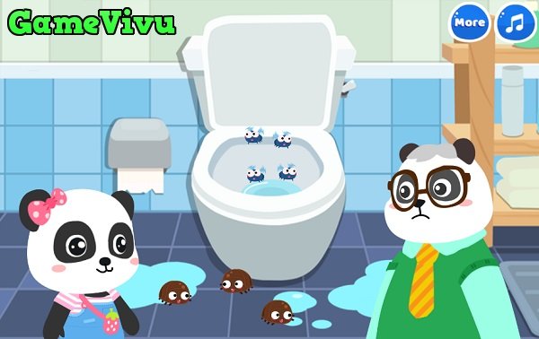 game Dọn nhà cùng bé gấu trúc hình ảnh 1 game Dọn nhà cùng bé gấu trúc hình ảnh 1