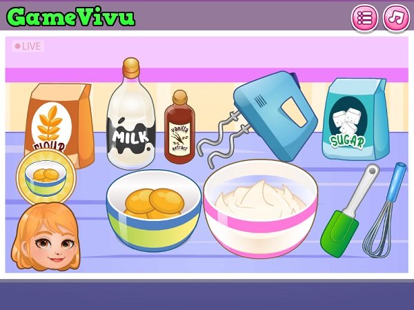 game Làm bánh kem tặng mẹ hình ảnh 1 game Làm bánh kem tặng mẹ hình ảnh 1