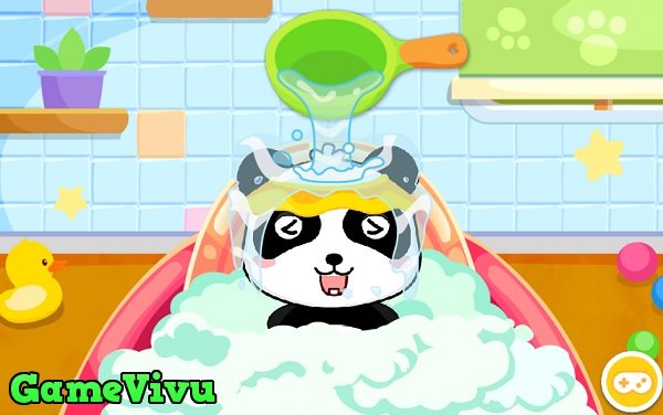 game Chăm sóc em bé gấu trúc hình ảnh 2 game Chăm sóc em bé gấu trúc hình ảnh 2