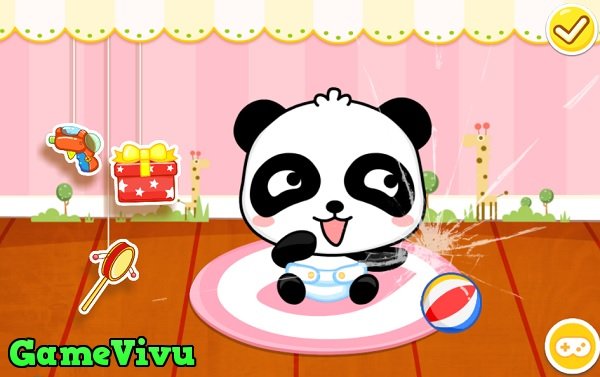 game Chăm sóc em bé gấu trúc hình ảnh 3 game Chăm sóc em bé gấu trúc hình ảnh 3