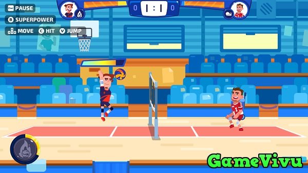 game Bóng chuyền 2 người hình ảnh 1 game Bóng chuyền 2 người hình ảnh 1