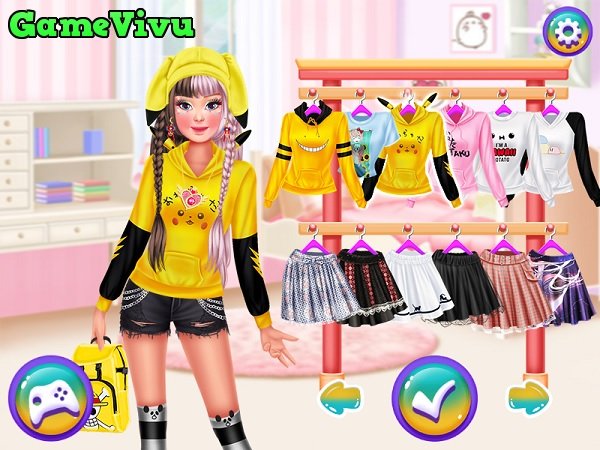 game Thời trang anime Nhật Bản cute dễ thương game Thời trang anime Nhật Bản cute dễ thương
