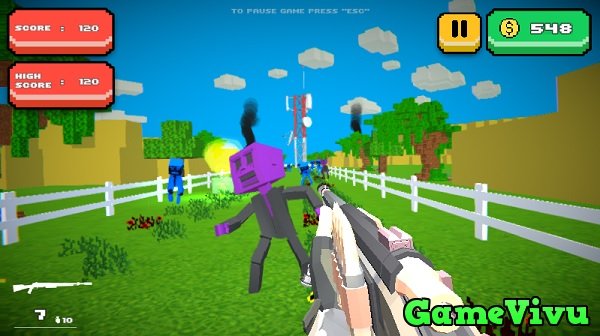 game Noob bắn zombie online game Noob bắn zombie online