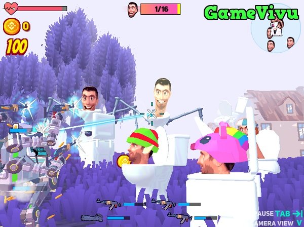 game Agent Walker vs Skibidi Toilets online game Agent Walker vs Skibidi Toilets online