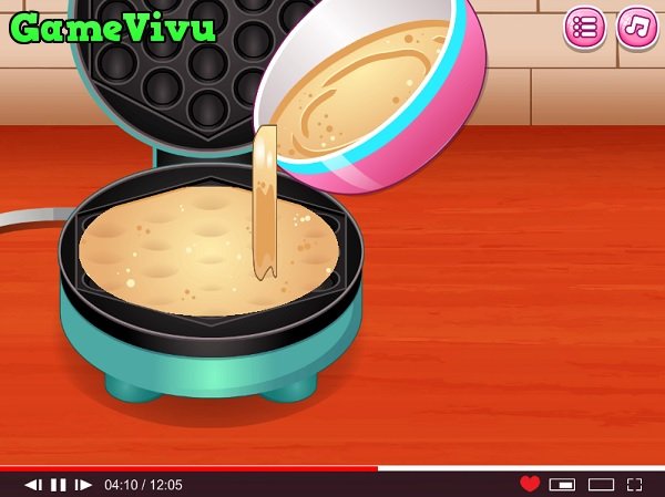 game Làm bánh quế kem hình ảnh 1 game Làm bánh quế kem hình ảnh 1
