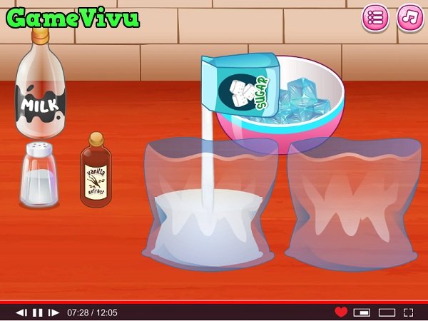 game Làm bánh quế kem hình ảnh 3 game Làm bánh quế kem hình ảnh 3