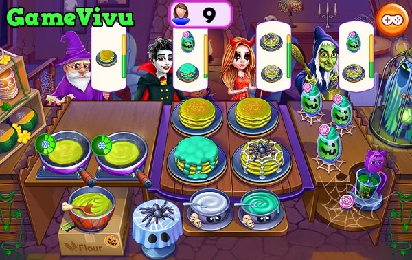game Nhà hàng halloween madness cooking game Nhà hàng halloween madness cooking