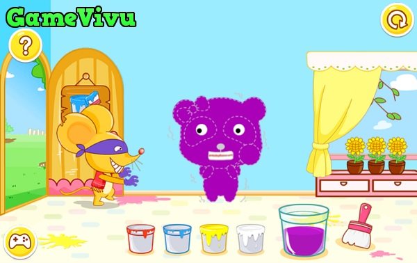 game Pha màu với bé gấu trúc baby panda color mixing studio game Pha màu với bé gấu trúc baby panda color mixing studio