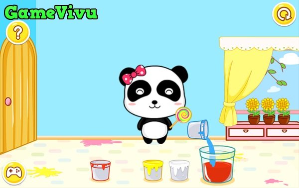 game Pha màu với bé gấu trúc hình ảnh game Pha màu với bé gấu trúc hình ảnh 1