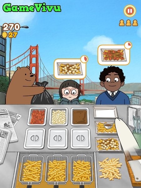 game Gấu bán khoai tây chiên hình ảnh 1 game Gấu bán khoai tây chiên hình ảnh 1