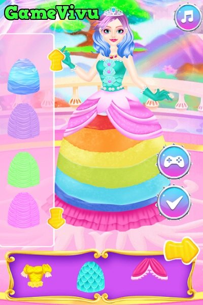 game Làm bánh công chúa cầu vồng rainbow princess cake maker game Làm bánh công chúa cầu vồng rainbow princess cake maker