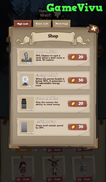 game Phòng thủ ma sói hunted wolf defense game Phòng thủ ma sói hunted wolf defense