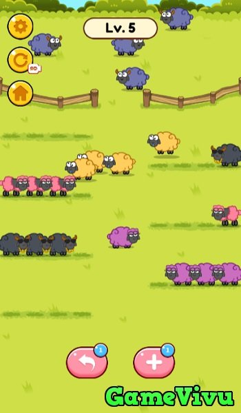 game Xếp cừu sắc màu hình ảnh 1 game Xếp cừu sắc màu hình ảnh 1