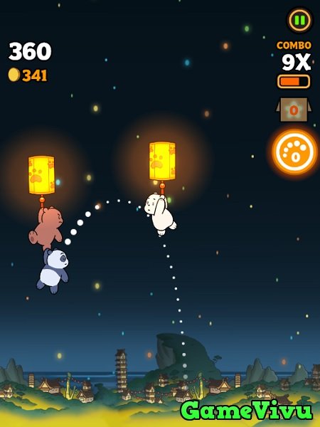 game Gấu con và đèn trời hình ảnh 1 game Gấu con và đèn trời hình ảnh 1
