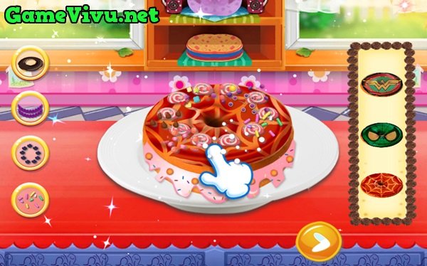 game Làm bánh donut siêu anh hùng hình ảnh 3 game Làm bánh donut siêu anh hùng hình ảnh 3