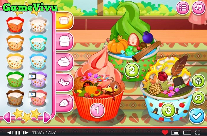 game Làm bánh cupcake lễ tạ ơn hình ảnh 4 game Làm bánh cupcake lễ tạ ơn hình ảnh 4