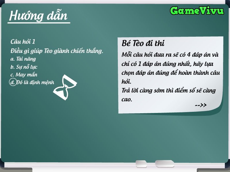 game Tèo đi thi online game Tèo đi thi online