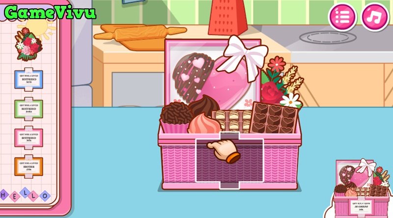 game Làm socola tặng bạn online game Làm socola tặng bạn online