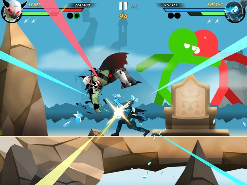 game Rồng đen người que Stickman Kombat 2D game Rồng đen người que Stickman Kombat 2D