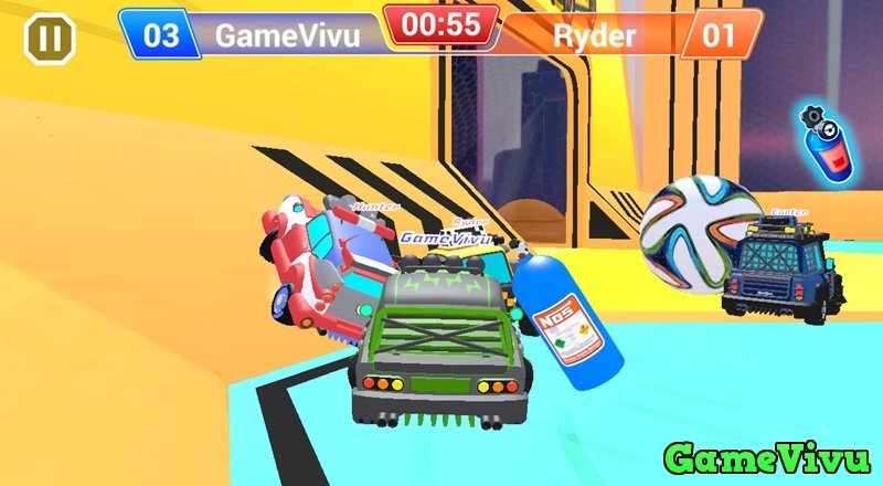game Siêu xe đá bóng 3d online game Siêu xe đá bóng 3d online
