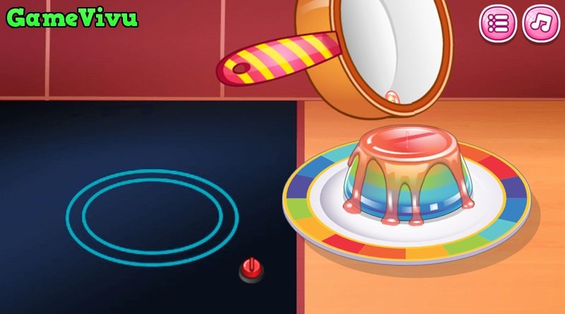 game Làm bánh pudding cầu vồng online game Làm bánh pudding cầu vồng online