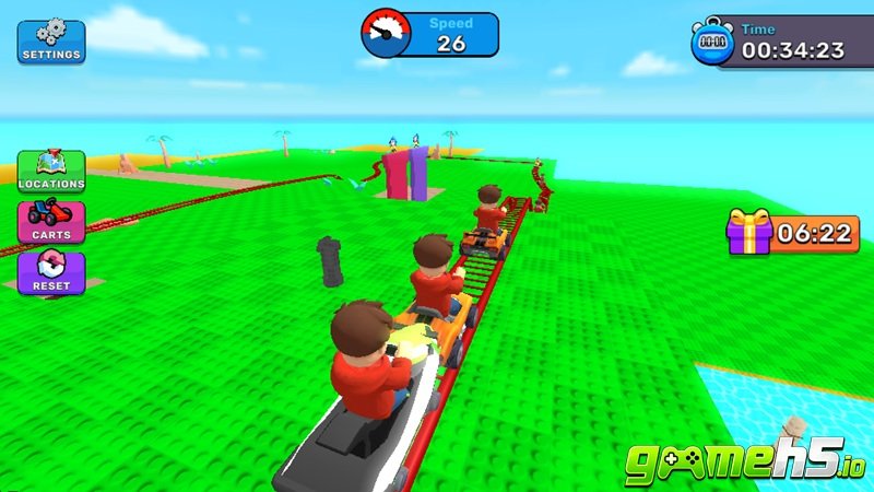 game Obby: Đường ray mạo hiểm Obby: Extreme Cart Ride game Obby: Đường ray mạo hiểm Obby: Extreme Cart Ride
