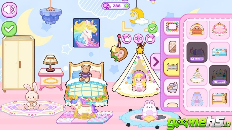 game Trang trí ngôi nhà đáng yêu Girl Dream House DIY Fun game Trang trí ngôi nhà đáng yêu Girl Dream House DIY Fun