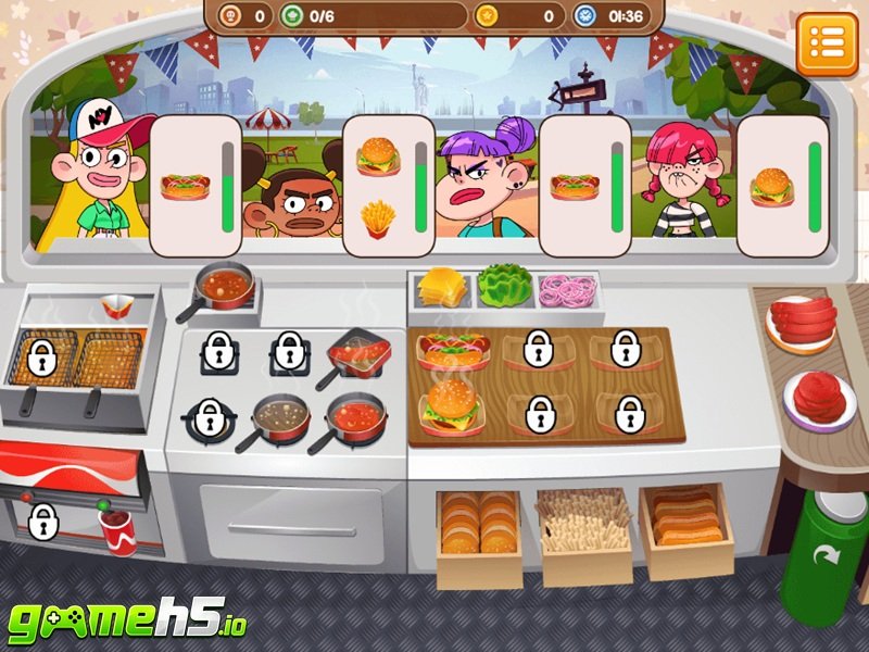 game Xe bán đồ ăn Trucktopolis Cooking Chaos game Xe bán đồ ăn Trucktopolis Cooking Chaos