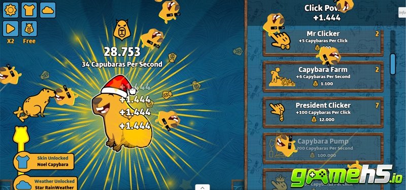 game Capybara Clicker trên mobile pc game Capybara Clicker trên mobile pc