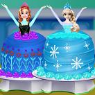 Làm bánh sinh nhật Elsa và Anna Làm bánh sinh nhật Elsa và Anna