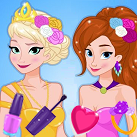 Làm móng tay cho Elsa và Anna Làm móng tay cho Elsa và Anna